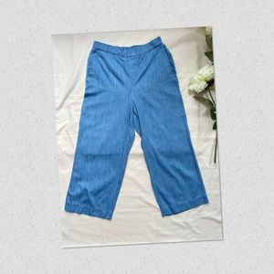 Cropped Wide Leg Pants